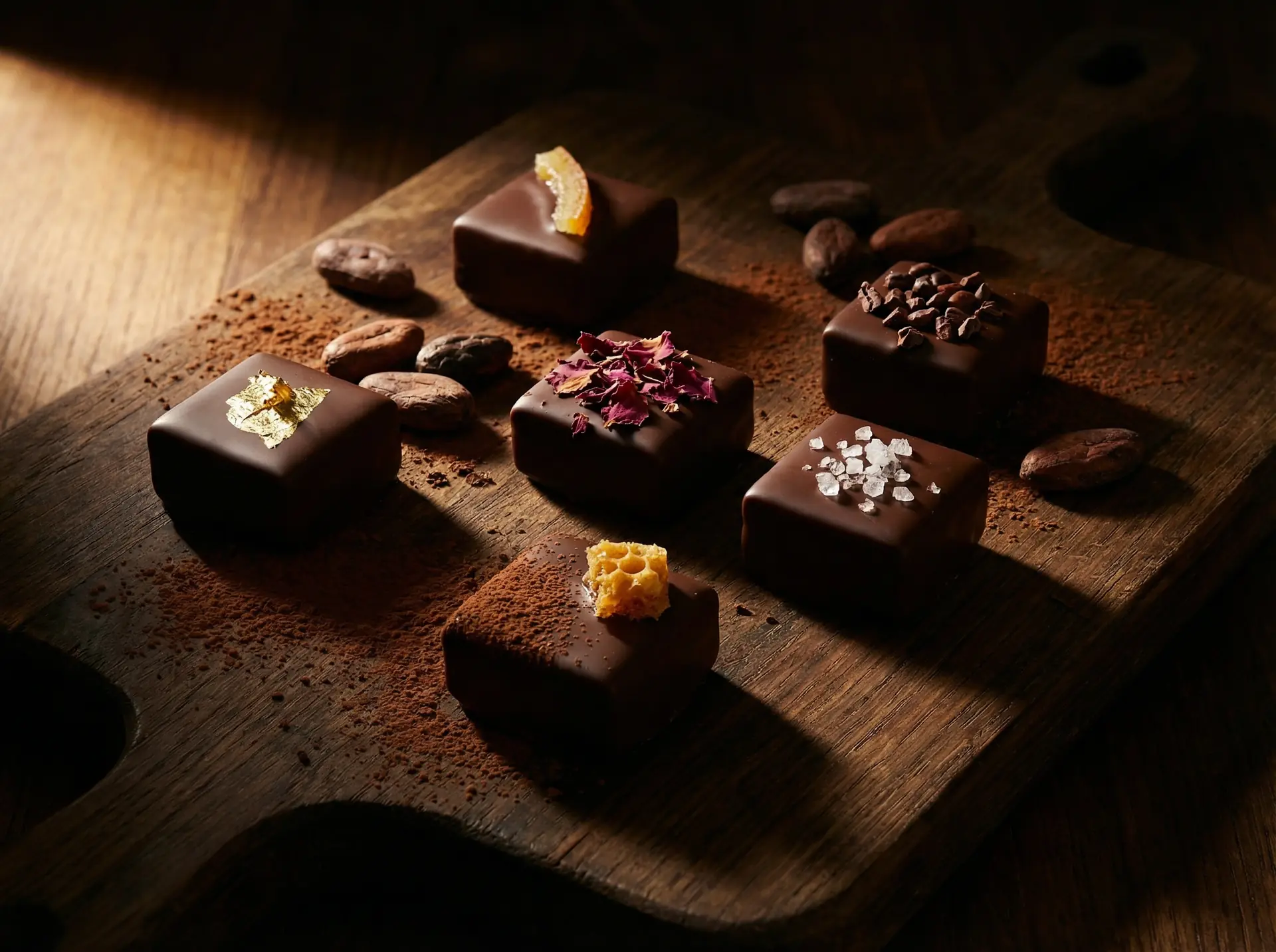 糖心工坊经典黑巧 - 糖心vlog ，手工巧克力艺术品